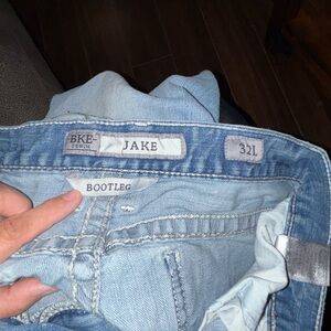 BKE Jake Men's Bootcut Jeans - Light Denim